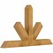 Ekena Millwork Saratoga Rough Sawn Timber Gable Bracket, Western Red Cedar, 48"W x 28"H x 4"D x 4"F, 14/12 Pitch GBW048X28X0404SAR00RWR - alternate 5